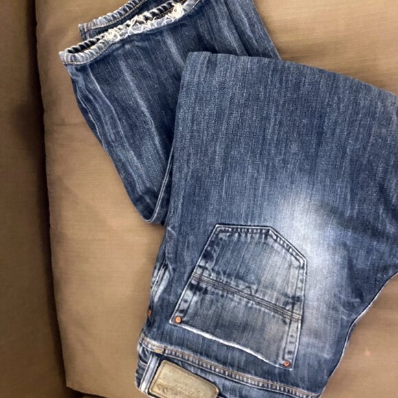 Diesel - vintage KURREN distressed boot cut button fly jeans (2009) 34 x 32 - Picture 10 of 12